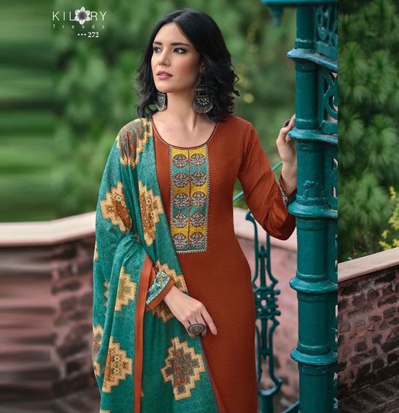 Original Indian Unstitched 3 Piece Salwar Kameez-CBU-836